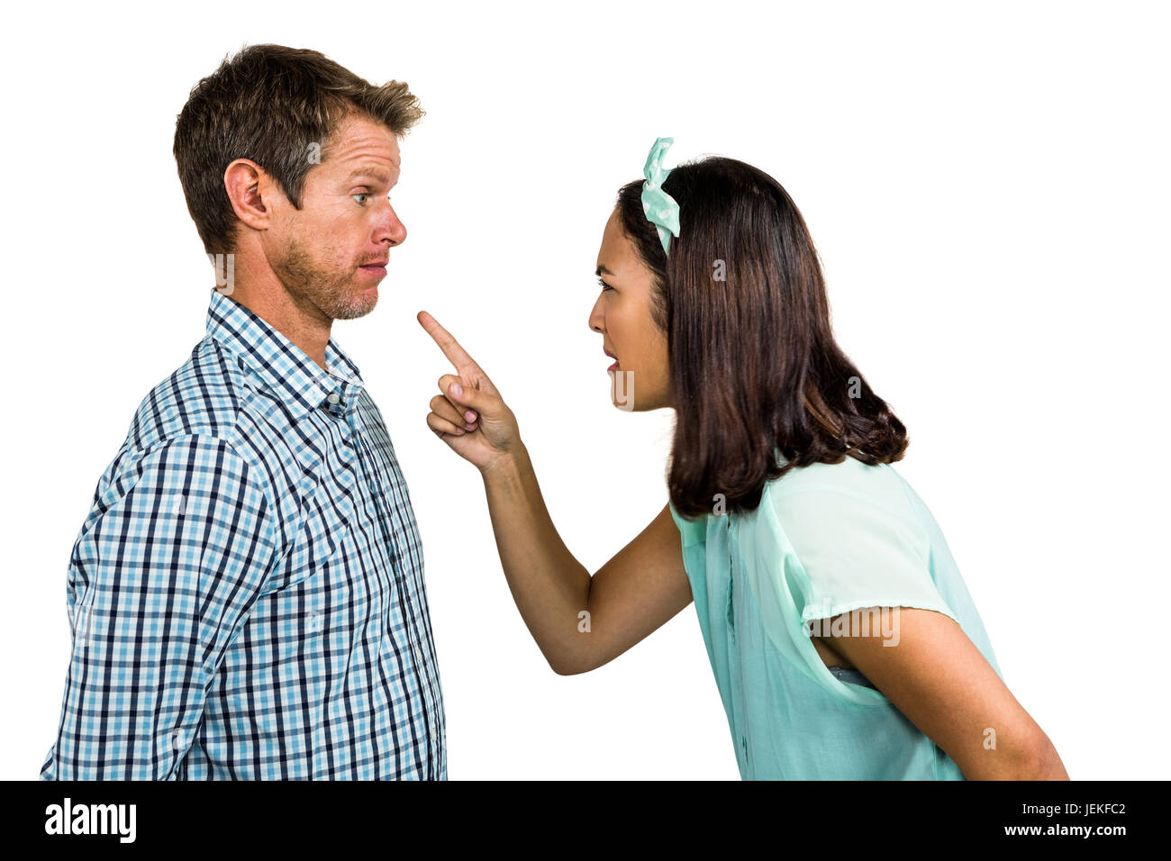 Couple arguing with each other Stock Photo - Alamy