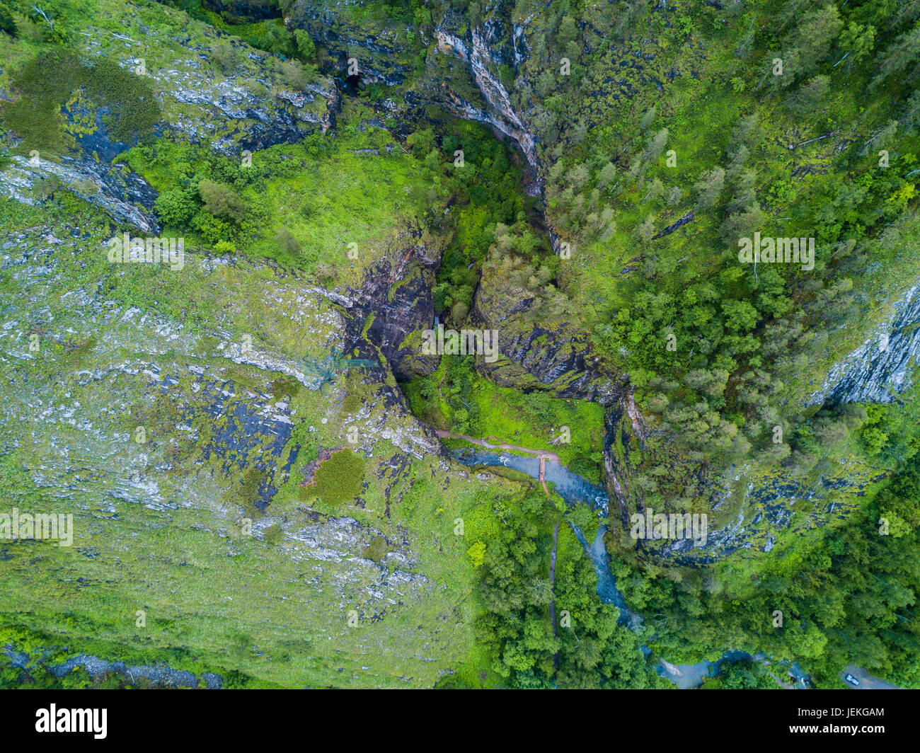 Kapova cave, Shulgan tash nature reserve, Bashkortostan, Russia. Aerial