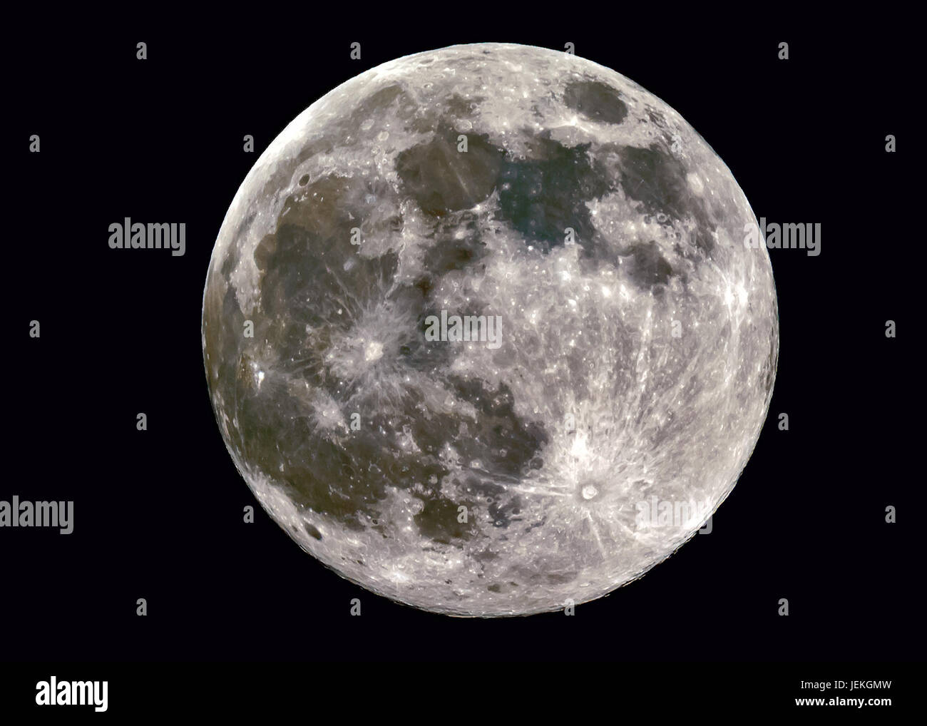 Full Super Moon Stock Photo