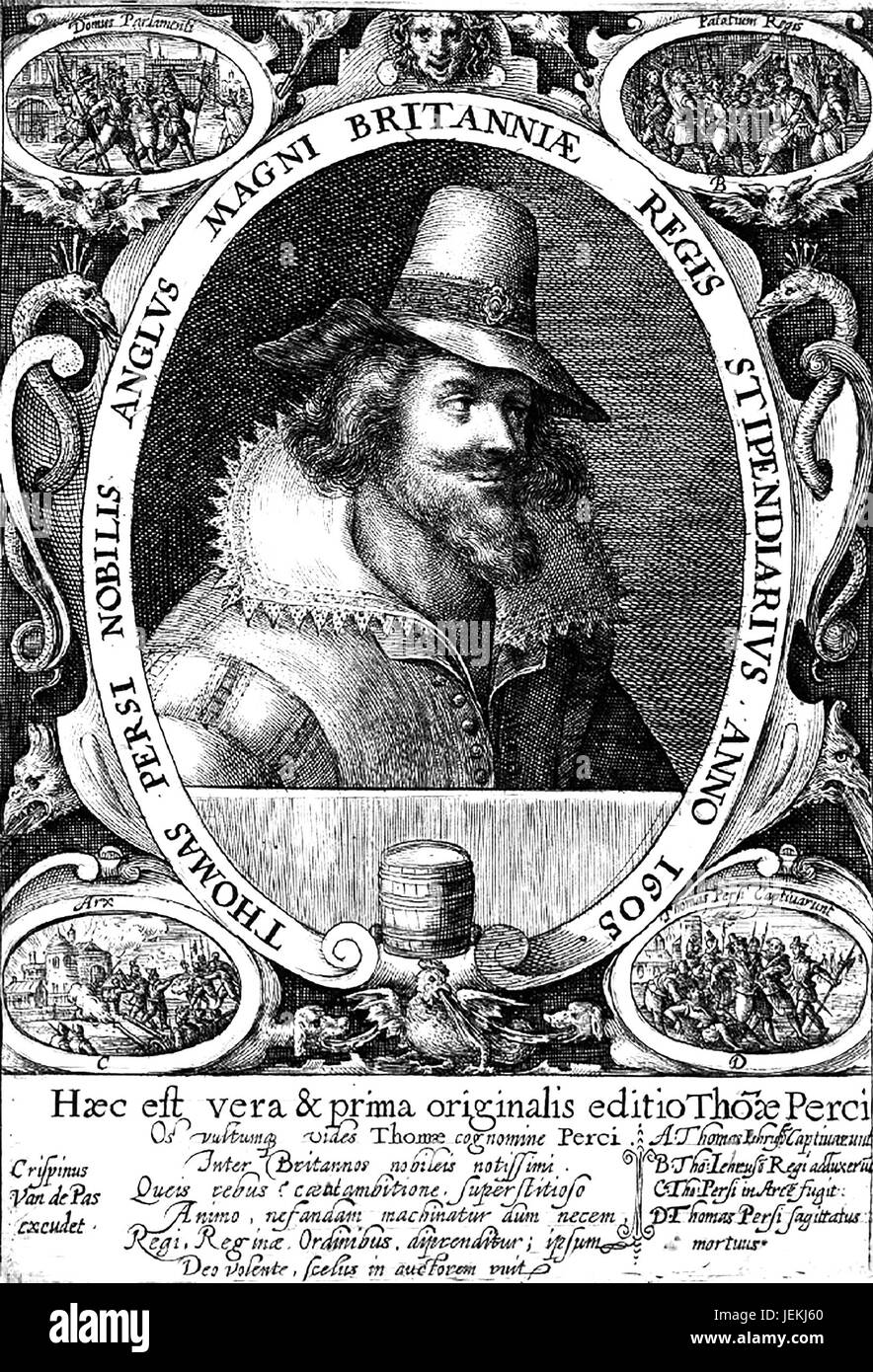 THOMAS PERCY (c 1560-1605) English Catholic who took part in the Gunpowder Plot Stock Photo