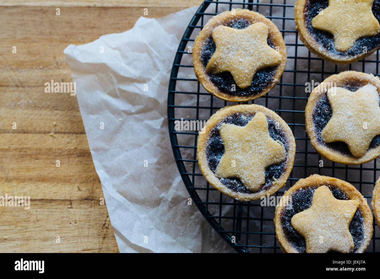Christmas mince tarts Stock Photo