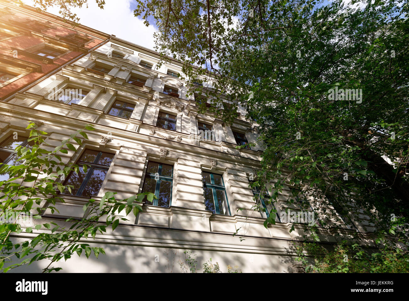 The facade of an old building Stock Photo