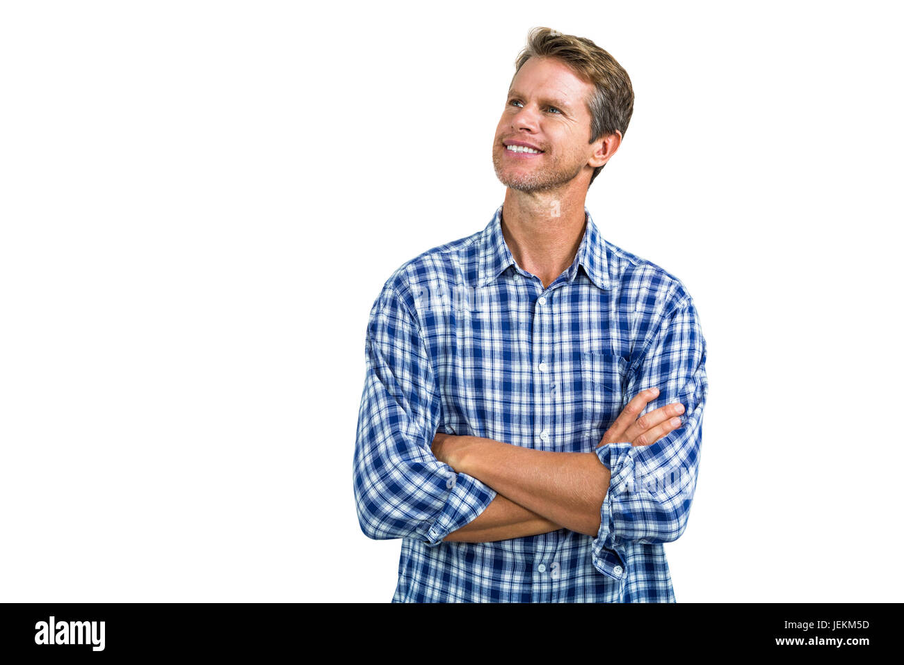 Portrait of happy man standing Stock Photo - Alamy
