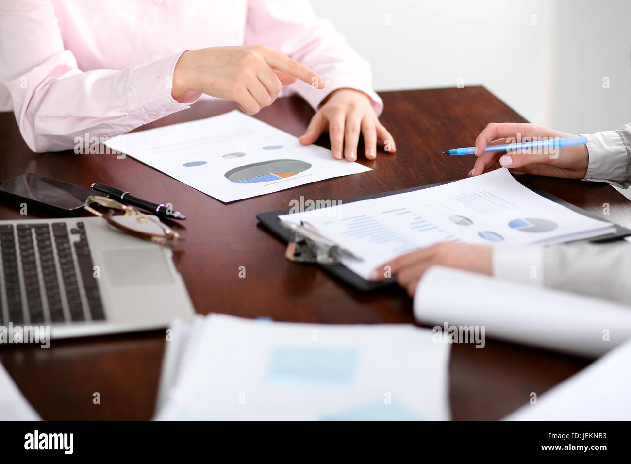 Group of business people working together in office Stock Photo - Alamy