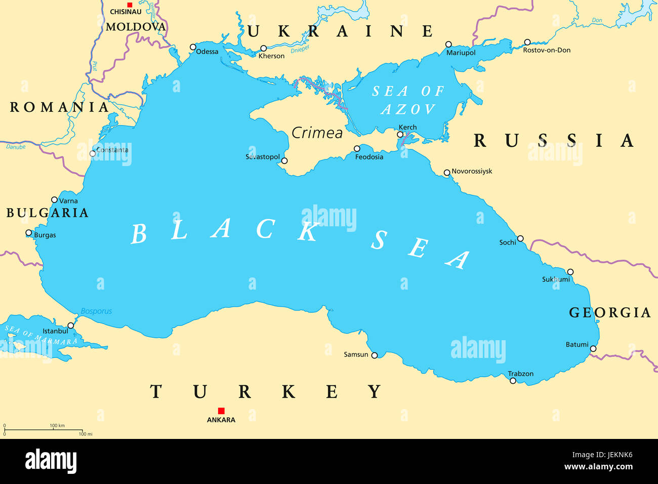 Sea Of Azov World Map