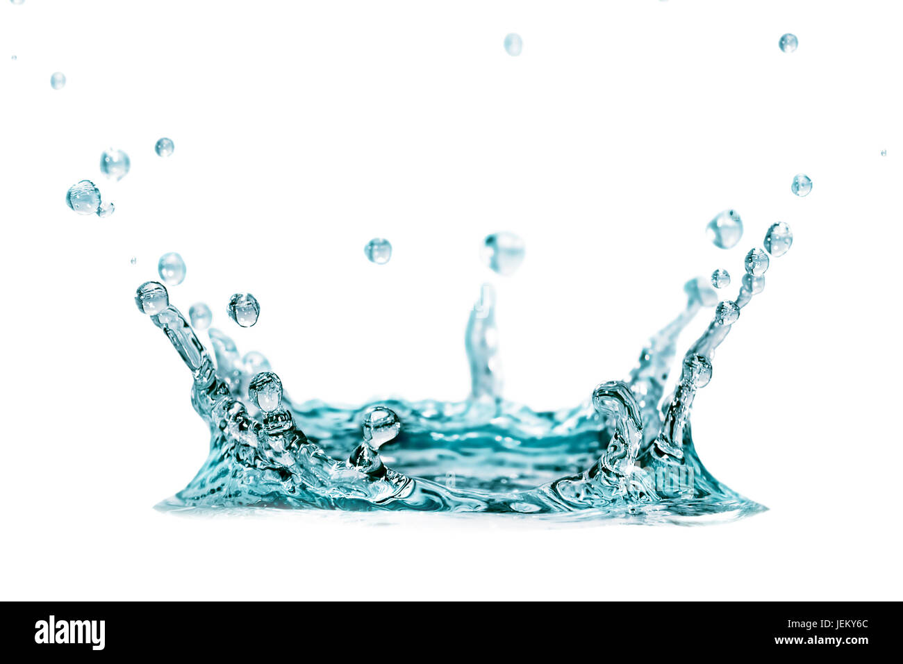 splash water isolated on a white background Stock Photo