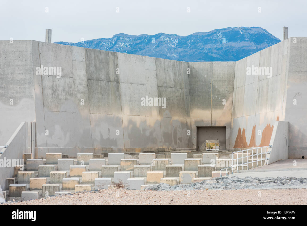 Flamingo Detention Basin Stock Photo