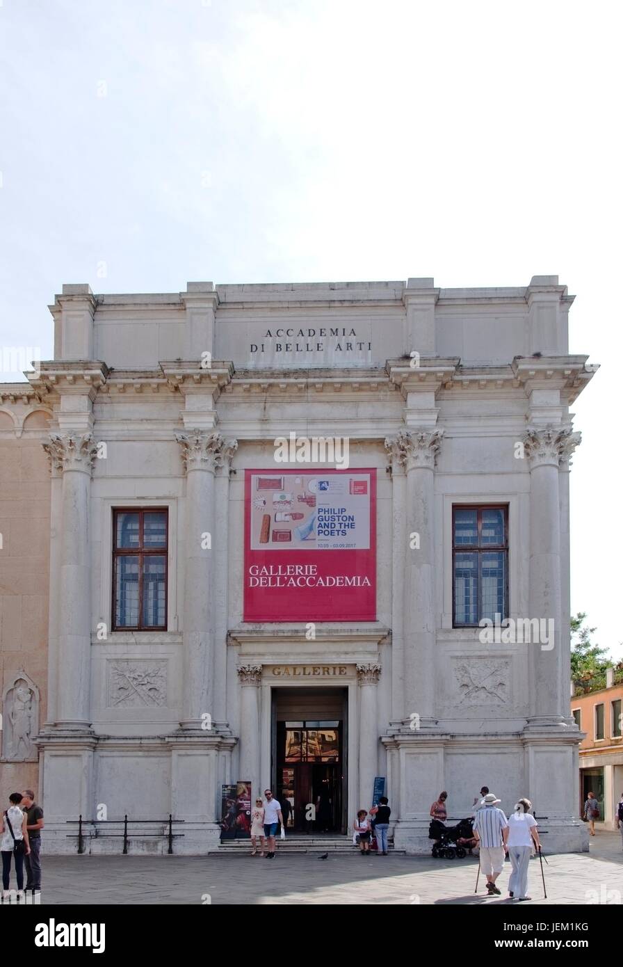 Venezia Veneto Italia. Gallerie dell'Accademia facade Stock Photo