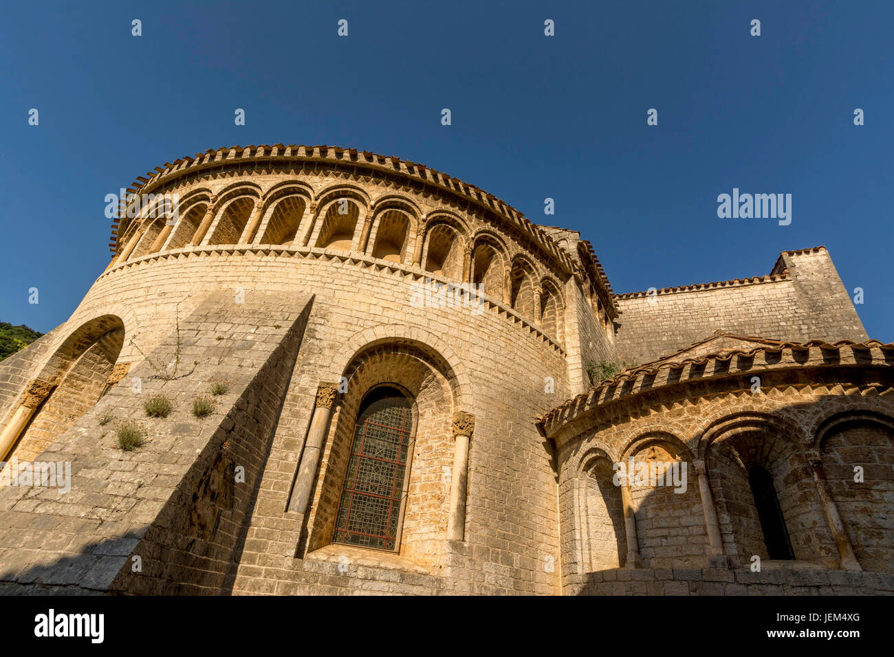 The Abbey of Gellone. Herault. Saint Guilhem le Desert. France. Europe