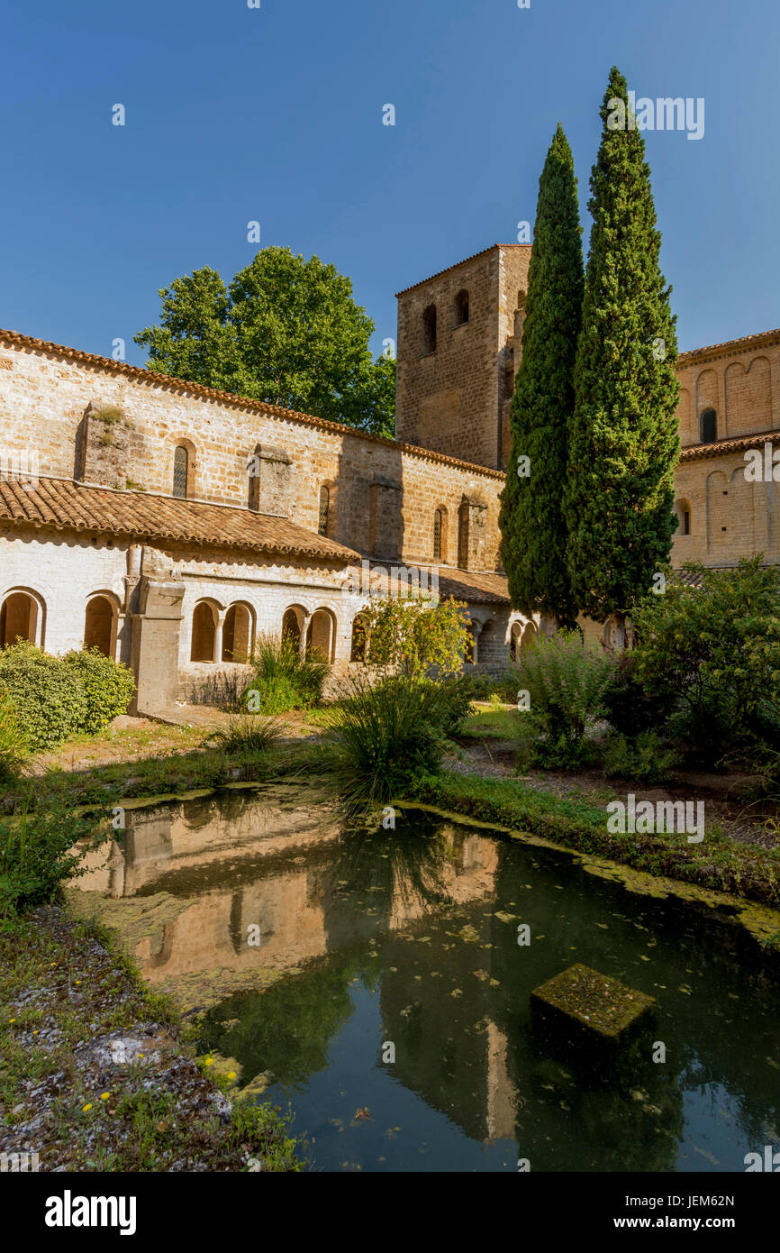 Cloister of the Abbey of Gellone. Herault. Saint Guilhem le Desert