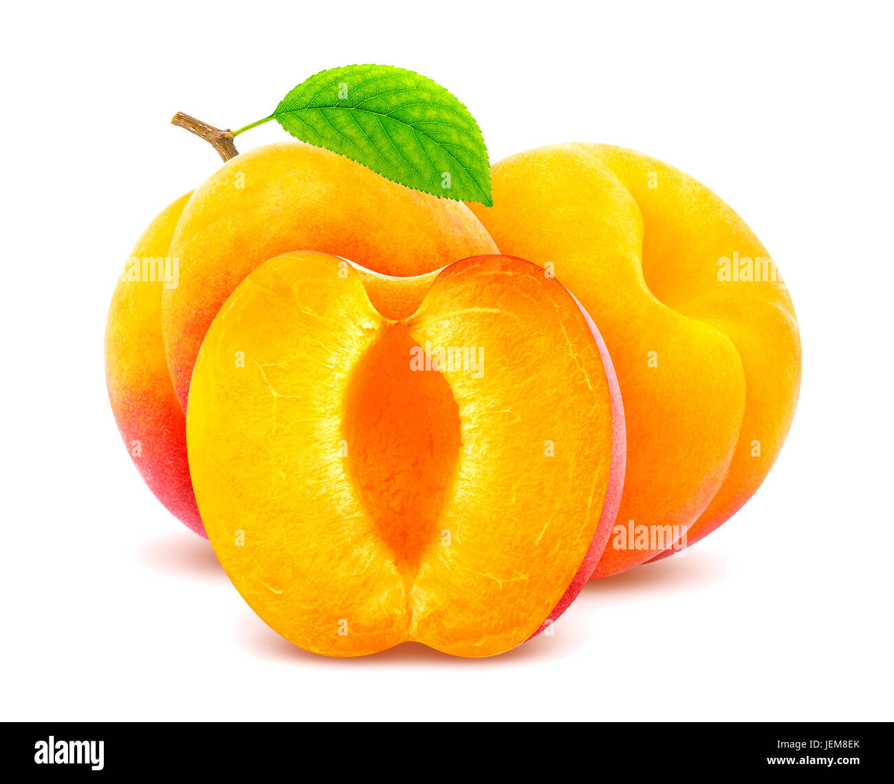 Isolated apricots. Fresh apricot fruits isolated on white background Stock Photo Alamy