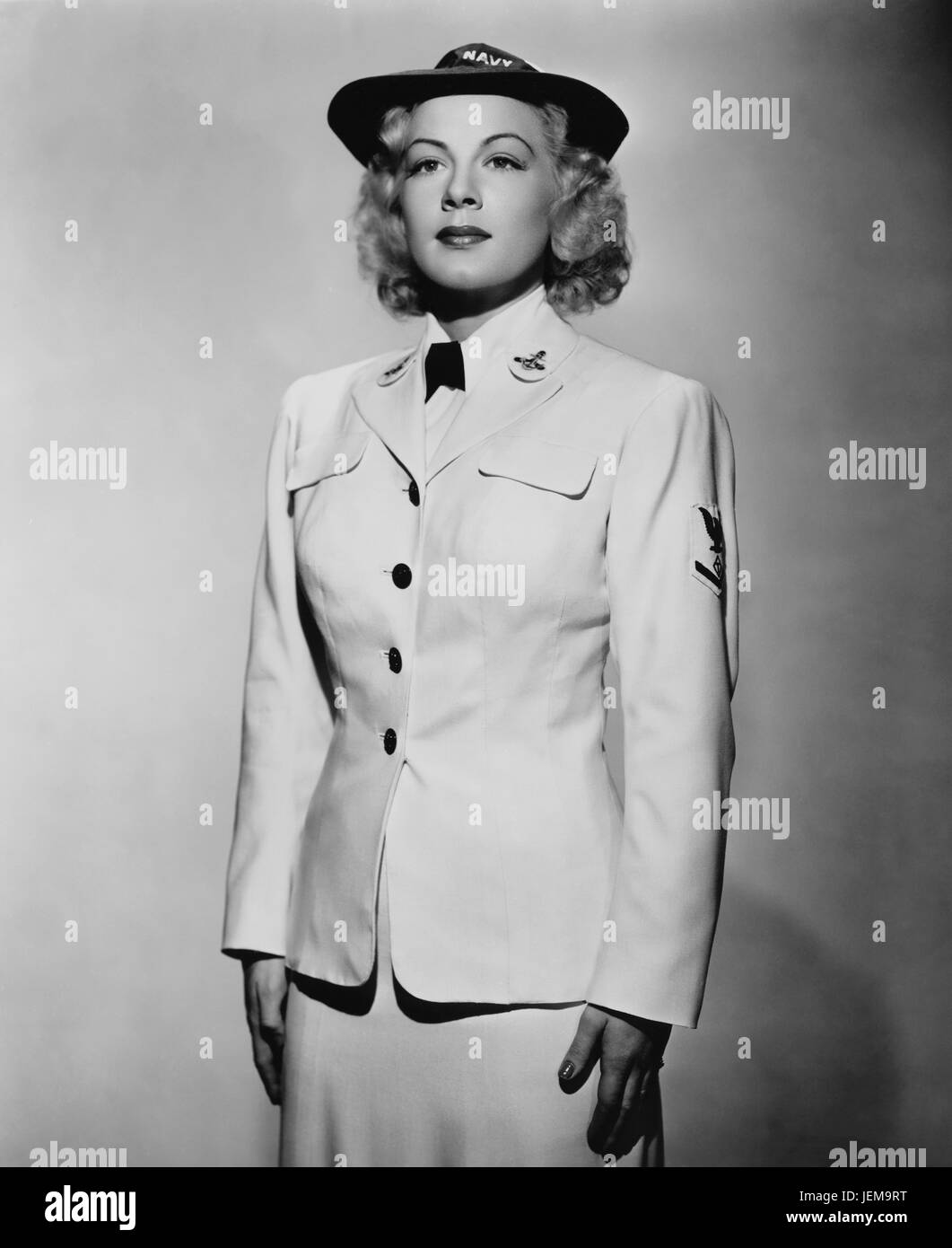 Betty Hutton, Publicity Portrait for the Film, 'Here Come the Waves', Paramount Pictures, 1944 Stock Photo