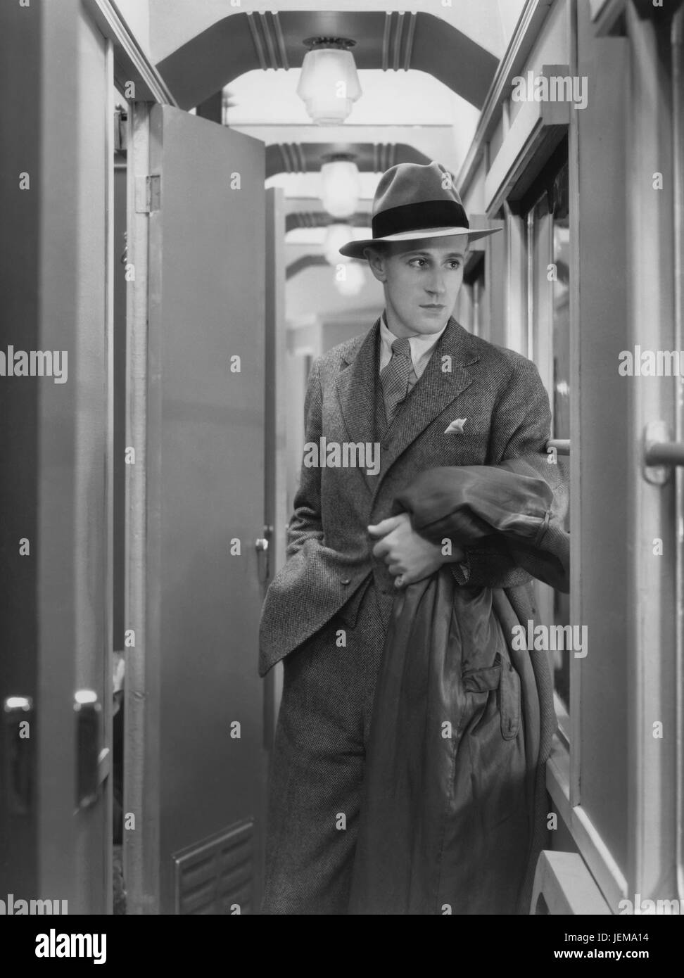 Leslie Howard, on-set of the British Film, 'Service for Ladies (released in the U.S. as 'Reserved for Ladies'), 1932 Stock Photo