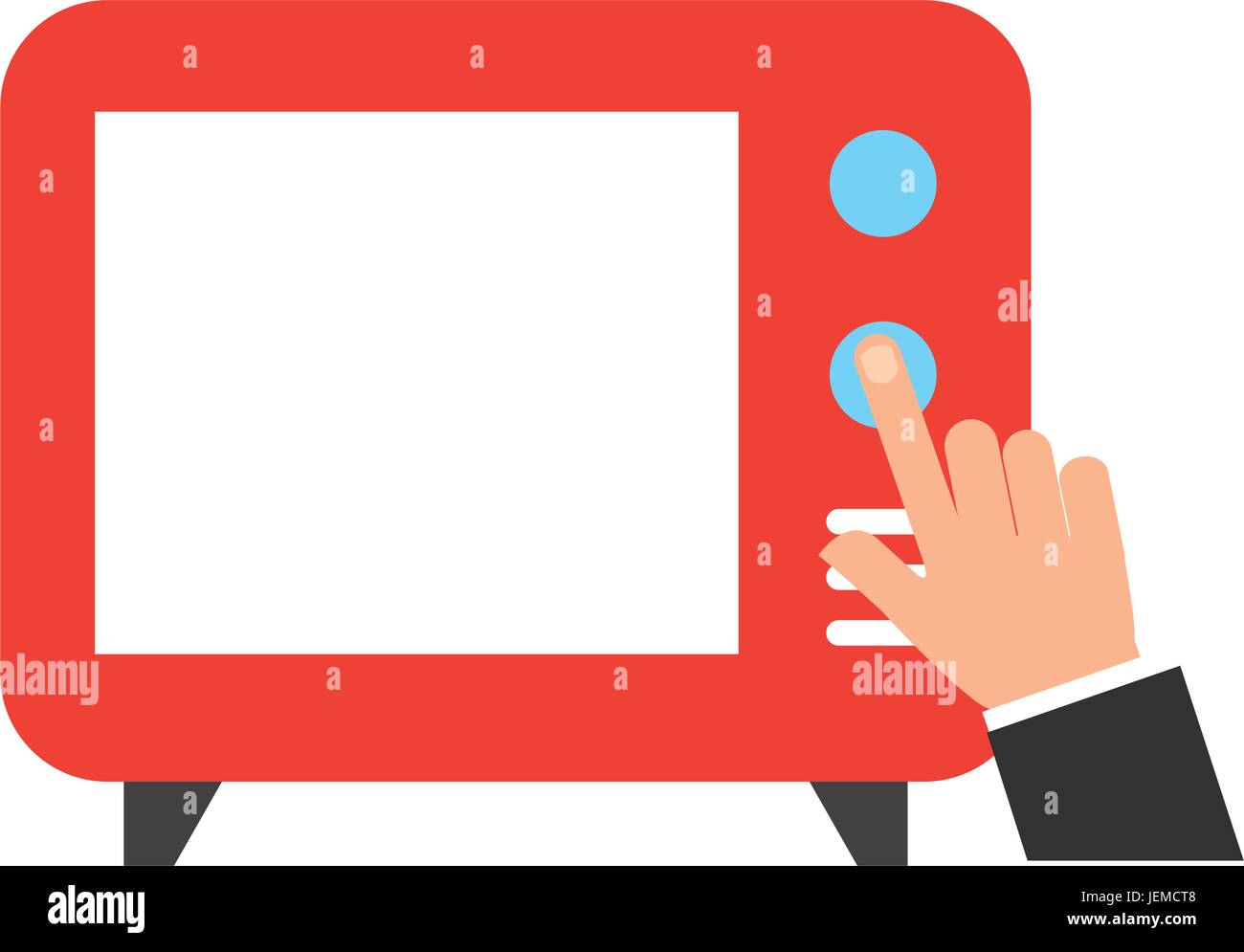 Big old television Stock Vector Image & Art - Alamy