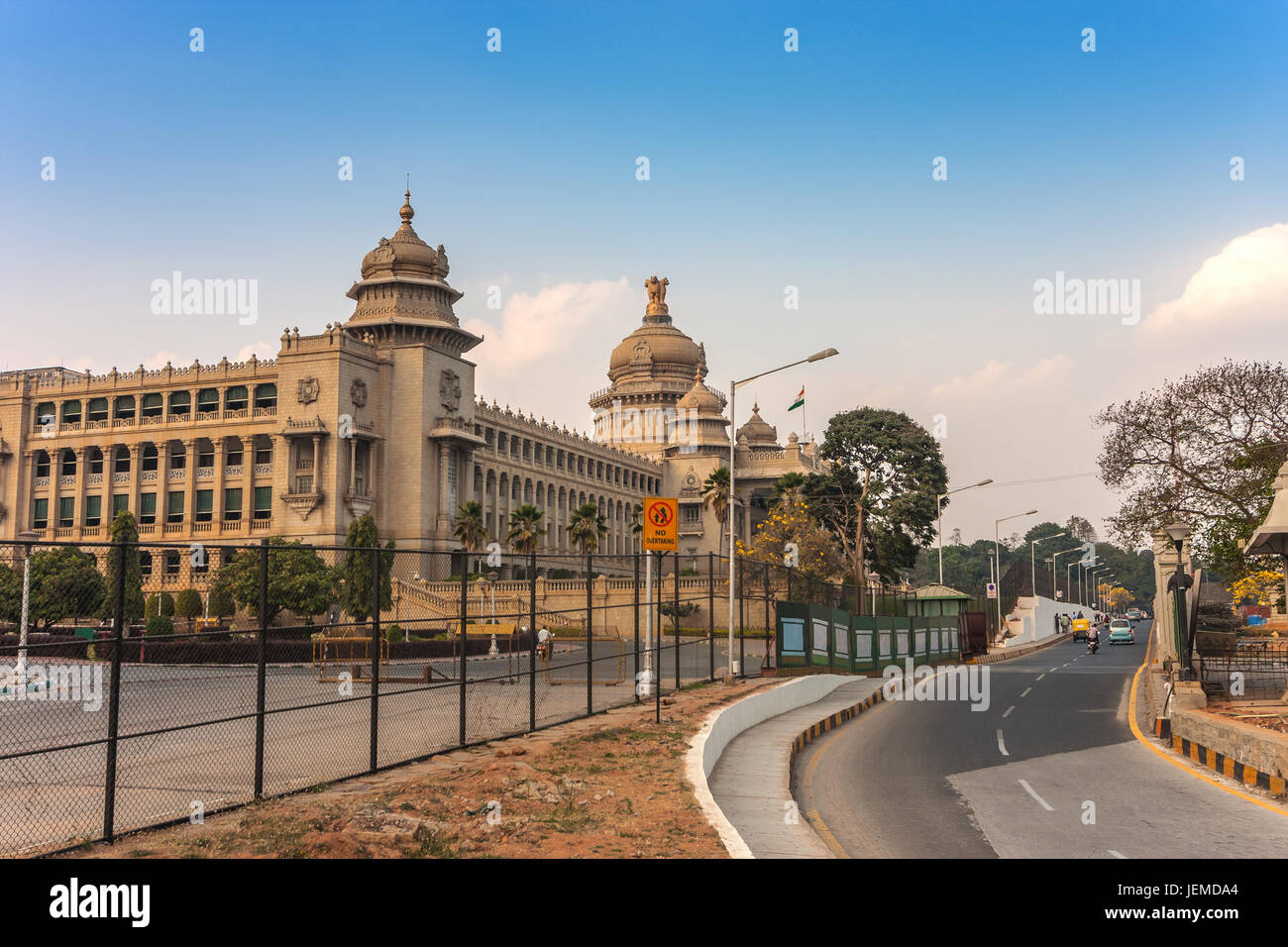 Vidhana Soudha the Bangalore State Legislature Building, Bangalore, India Stock Photo