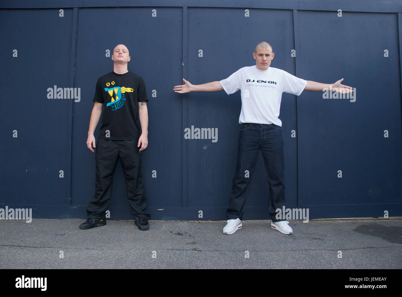 Two young men in an urban location Stock Photo - Alamy