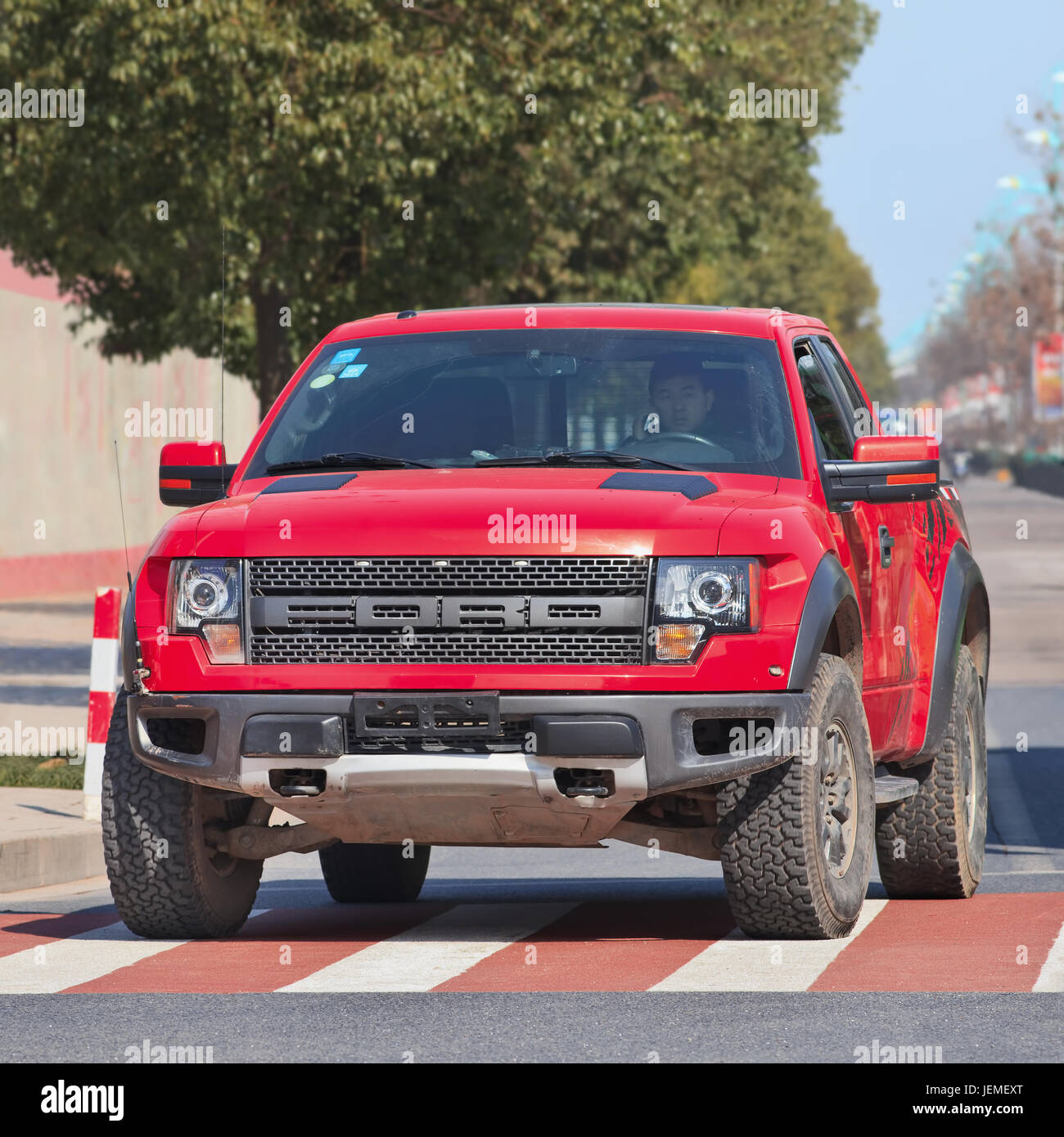 Ford F-150 SVT Raptor Special Edition. Ford set sales record in China in 2015 as annual vehicle sales reached 1,115,124, up 3% compared to 2014. Stock Photo