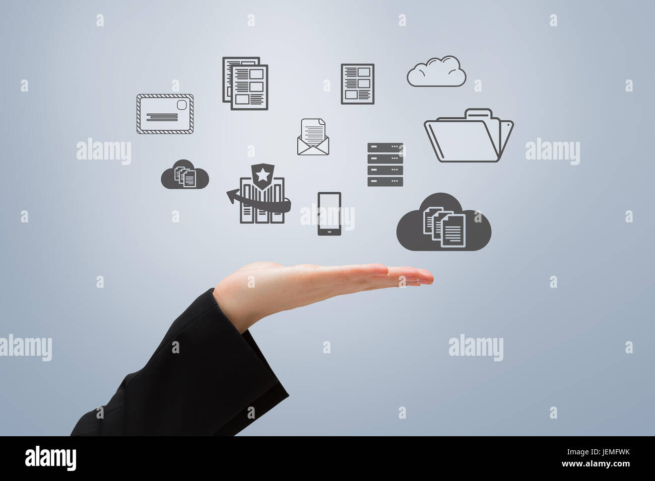 Digital composite hand application hi-res stock photography and images ...