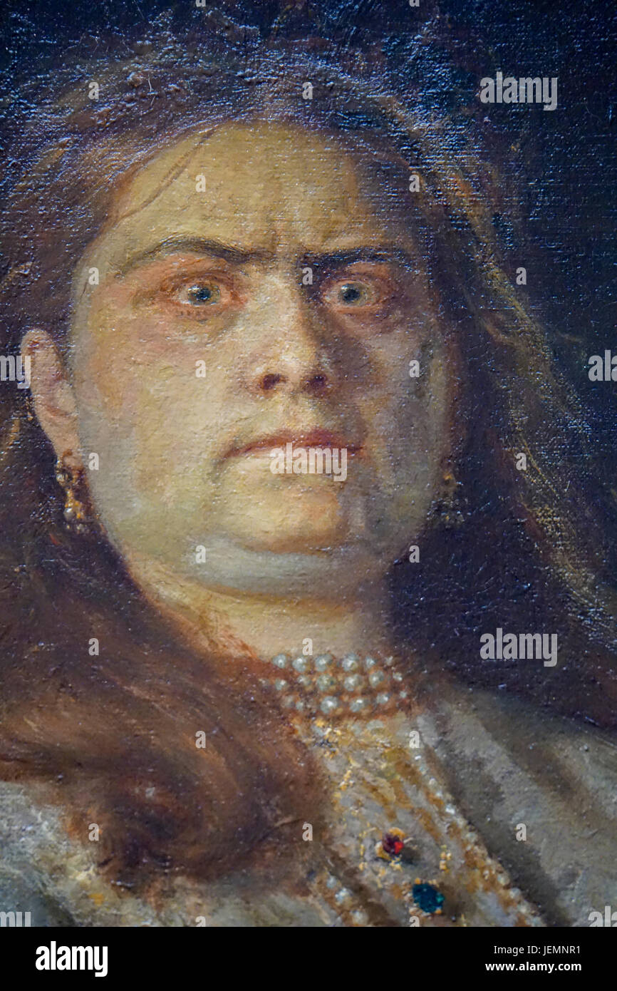 Painting on display at the State Tretyakov Gallery (GTG) an art gallery