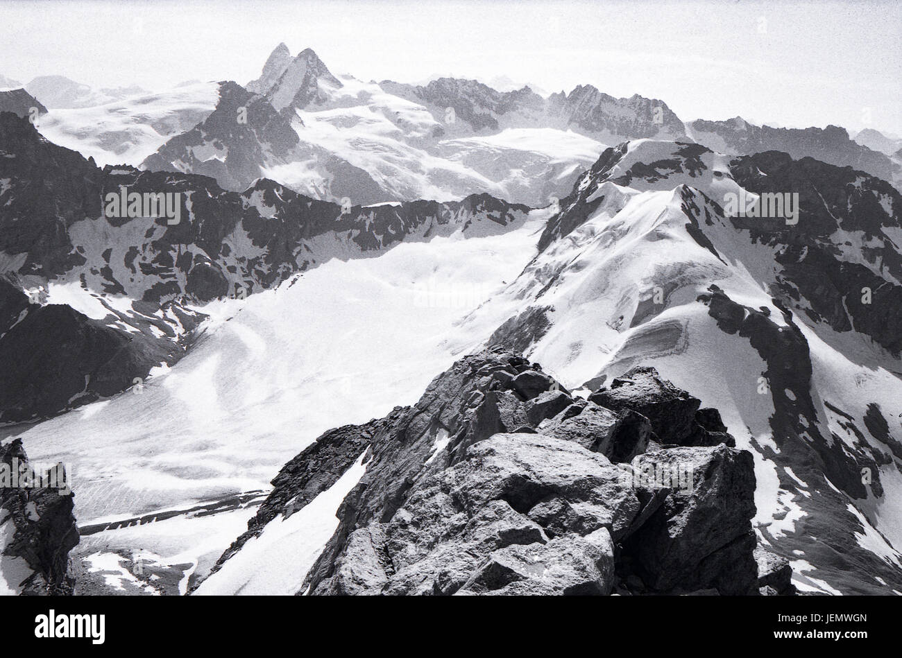 Matterhorn seen from L'evique. Stock Photo
