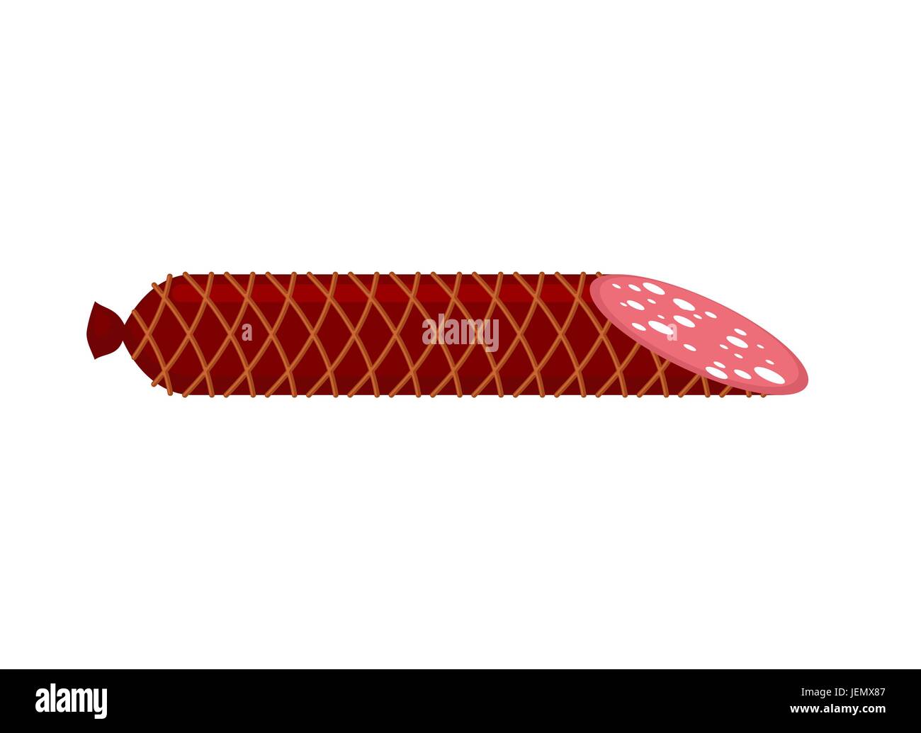 Hard salami Stock Vector Images Alamy