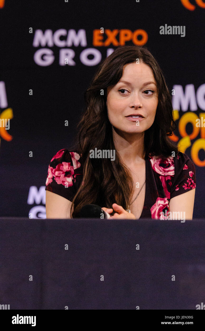 Lisburn, Northern Ireland.  25/06/2017 - Summer Glau gives a talk at MCM Comicon Stock Photo