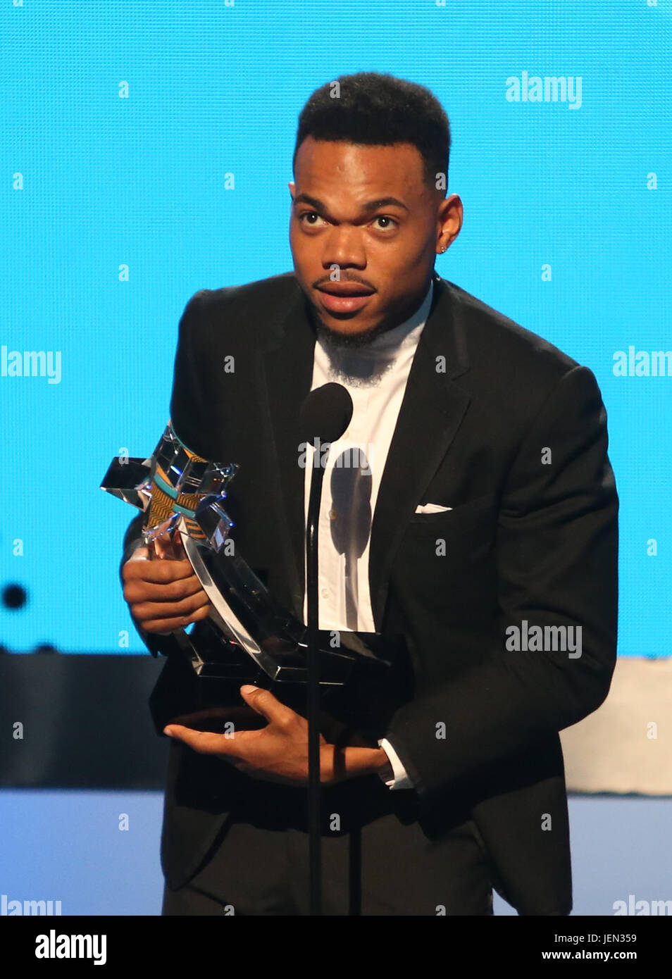 Los Angeles, Ca, USA. 25th June, 2017. Chance The Rapper at BET Awards ...
