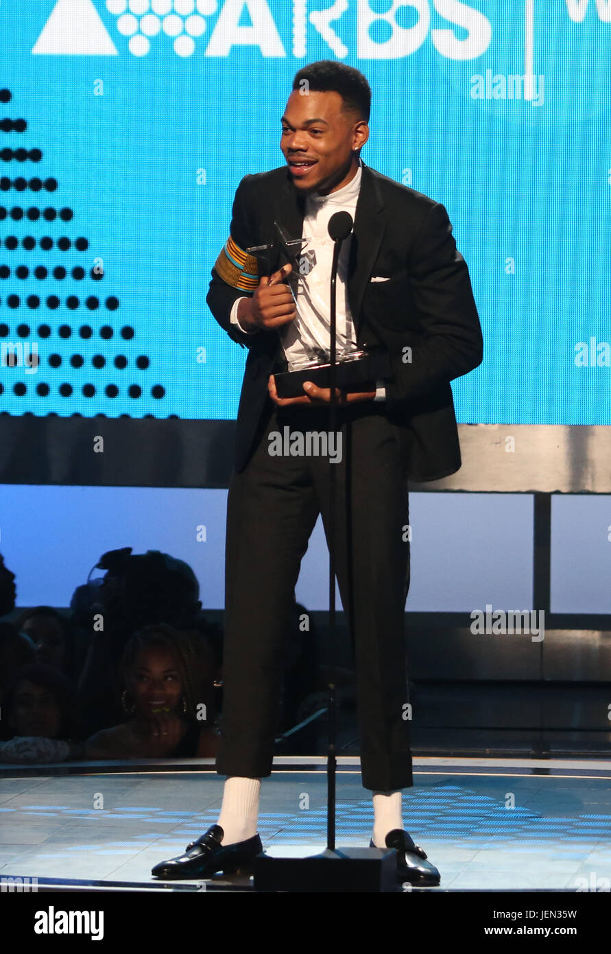 Los Angeles, Ca, USA. 25th June, 2017. Chance The Rapper at BET Awards ...
