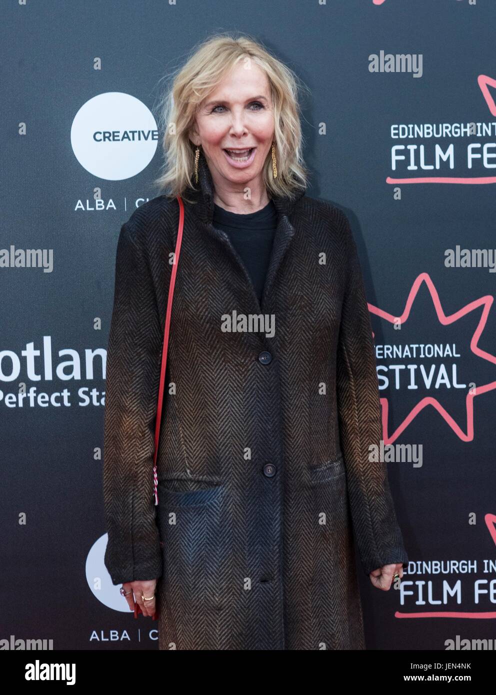 Edinburgh, Scotland, UK. 26th June, 2017. Red Carpet UK Premiere for the film Freak Show directed by Trudie Styler  Pictured: Trudie Styler Credit: Rich Dyson/Alamy Live News Stock Photo