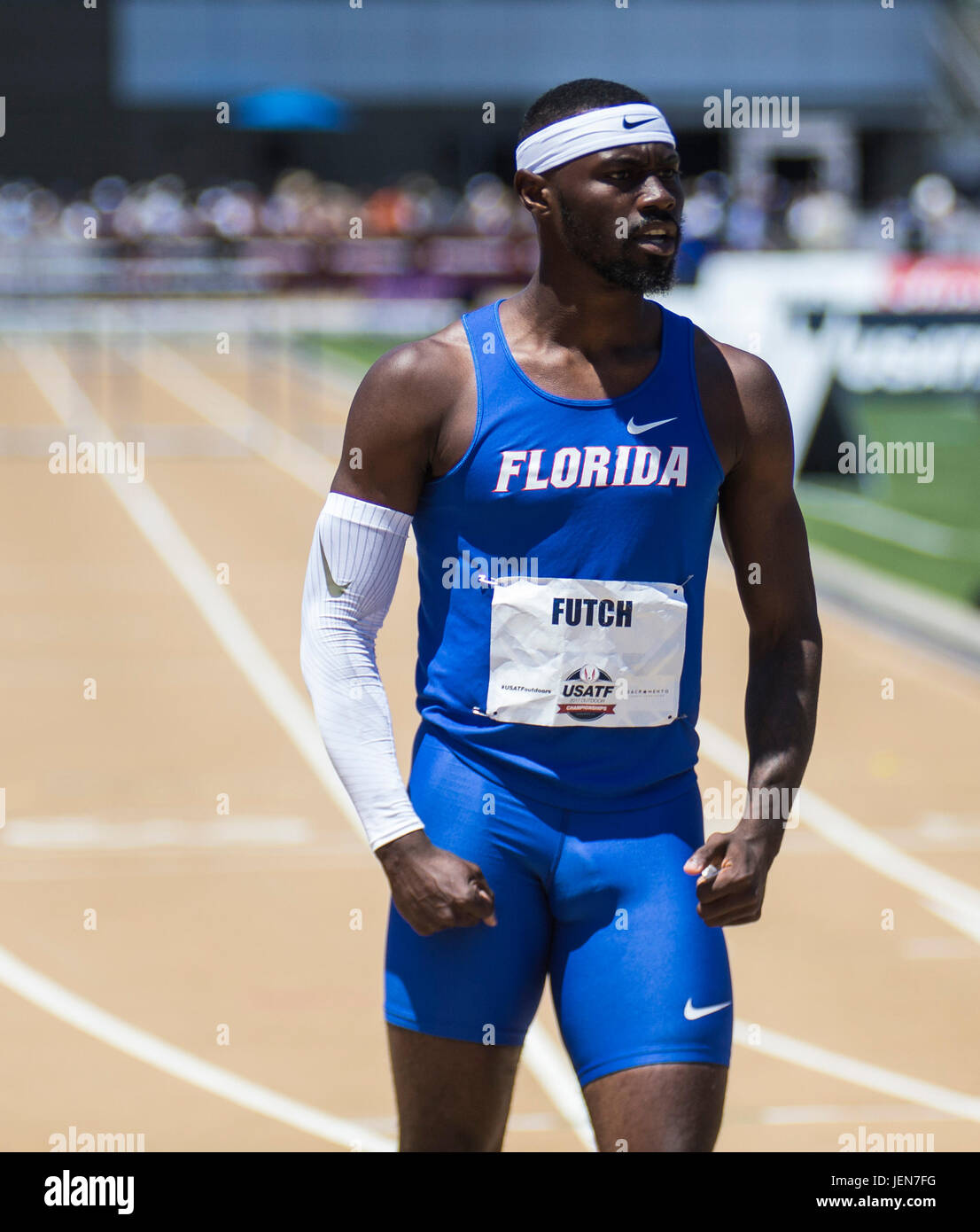 Sacramento, CA. 25th June, 2017. Men's 400m Hurdles final winner Eric