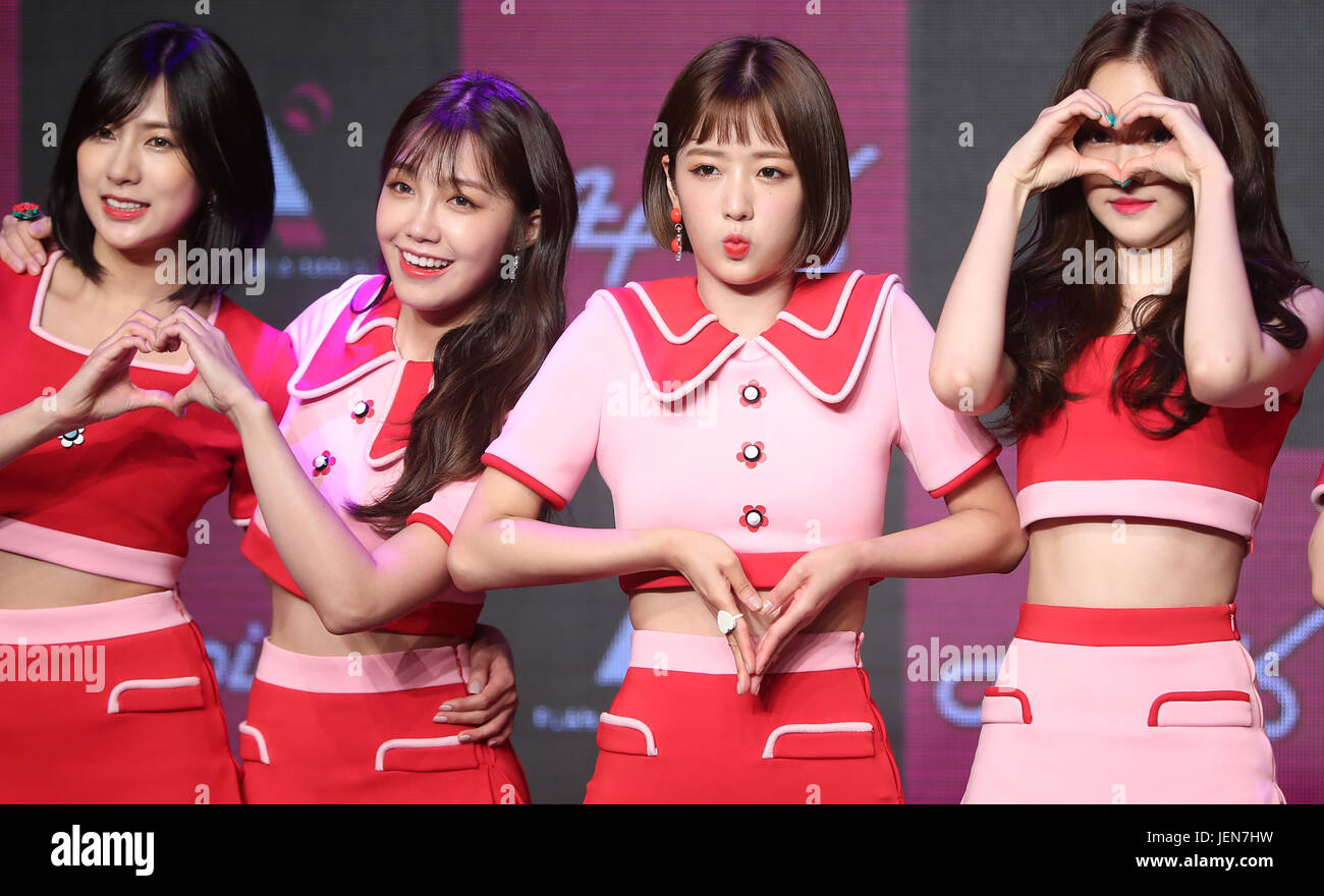 S Korean Girl Group Apink South Korean Girl Group Apink Poses For A Photo During A Showcase To 5647