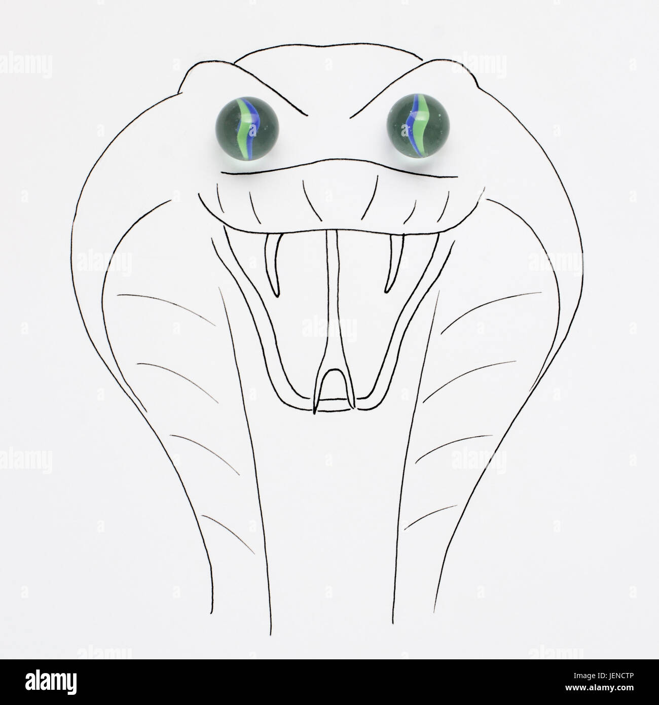 How To Draw A Snake Face