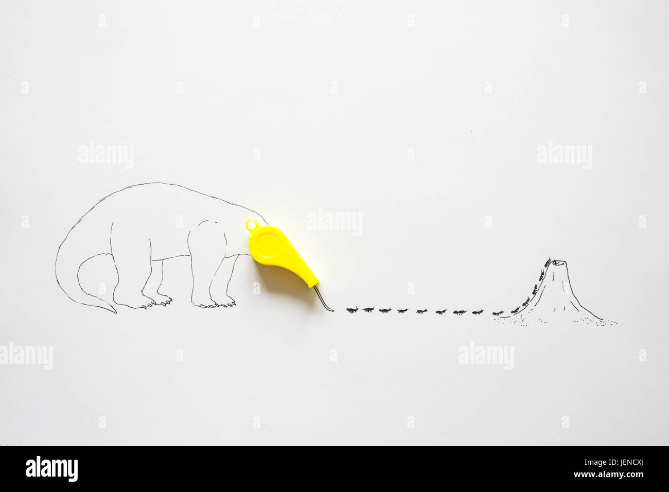 Conceptual anteater Stock Photo