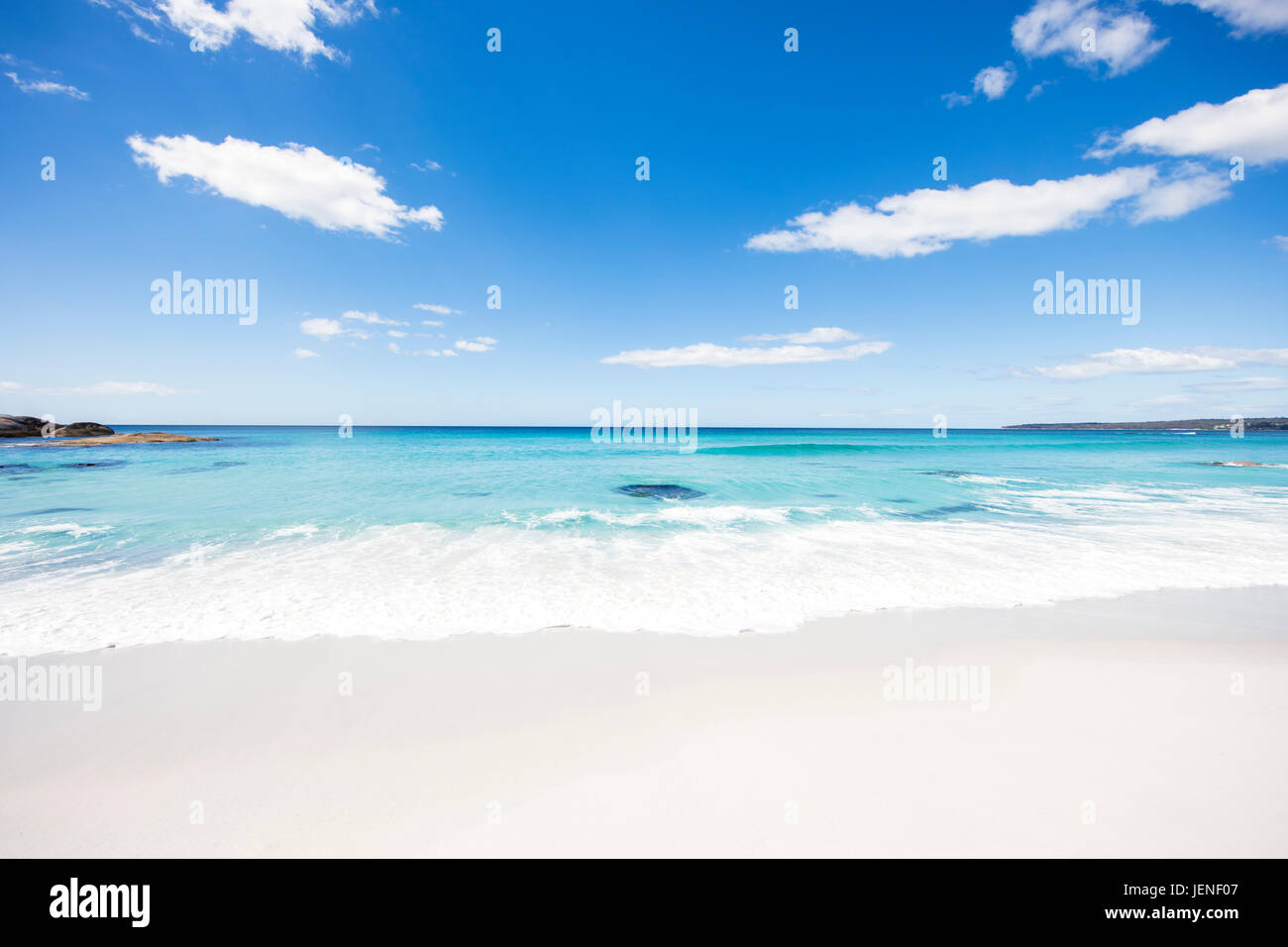 Tropical beach, Bay of Fires, Tasmania, Australia Stock Photo