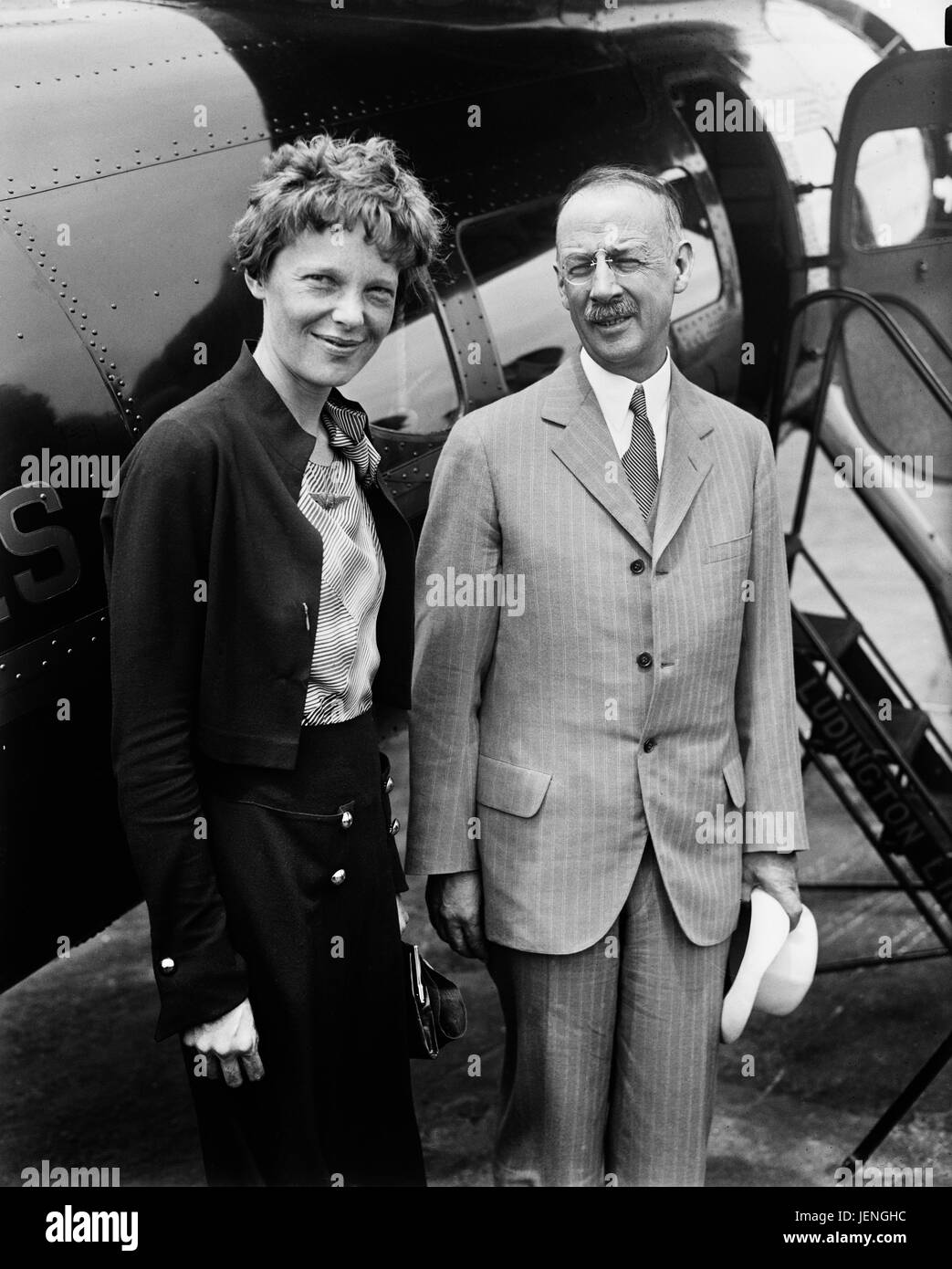 Amelia earhart Black and White Stock Photos & Images - Alamy