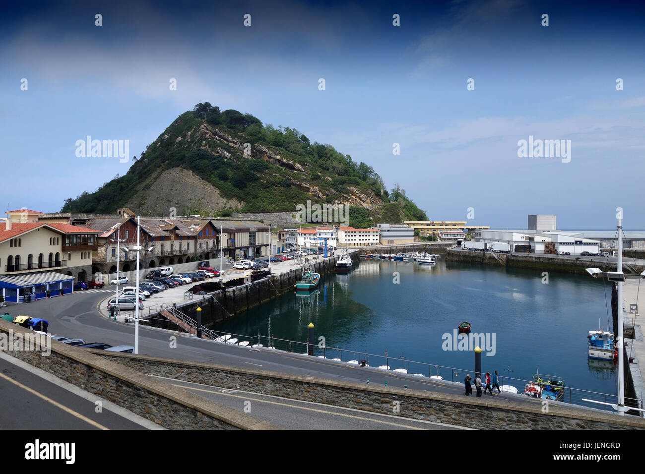 Getaria in the province of Gipuzkoa,  Basque Country in Northern Spain Stock Photo