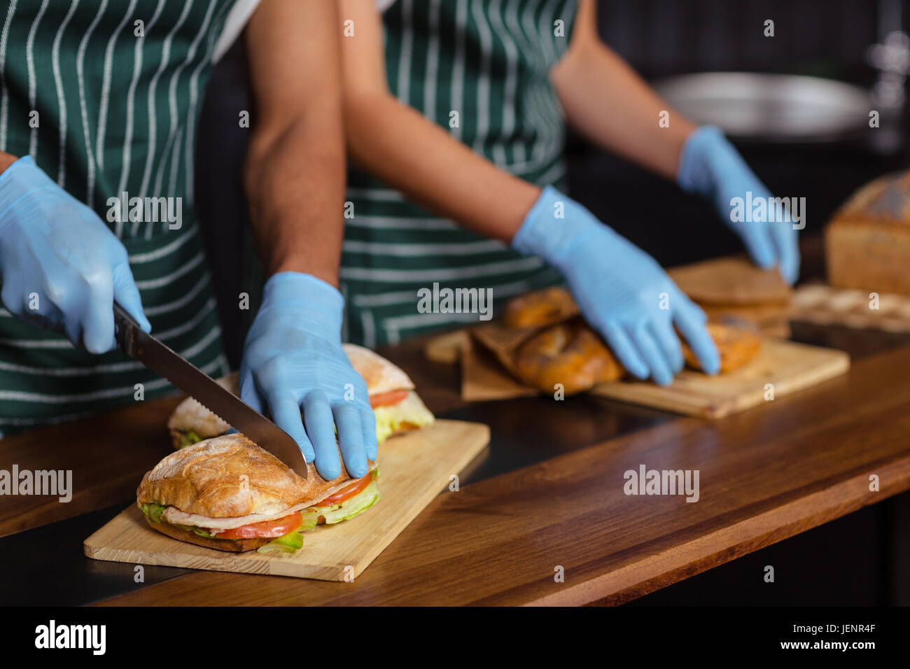 Preparing sandwiches hires stock photography and images Alamy