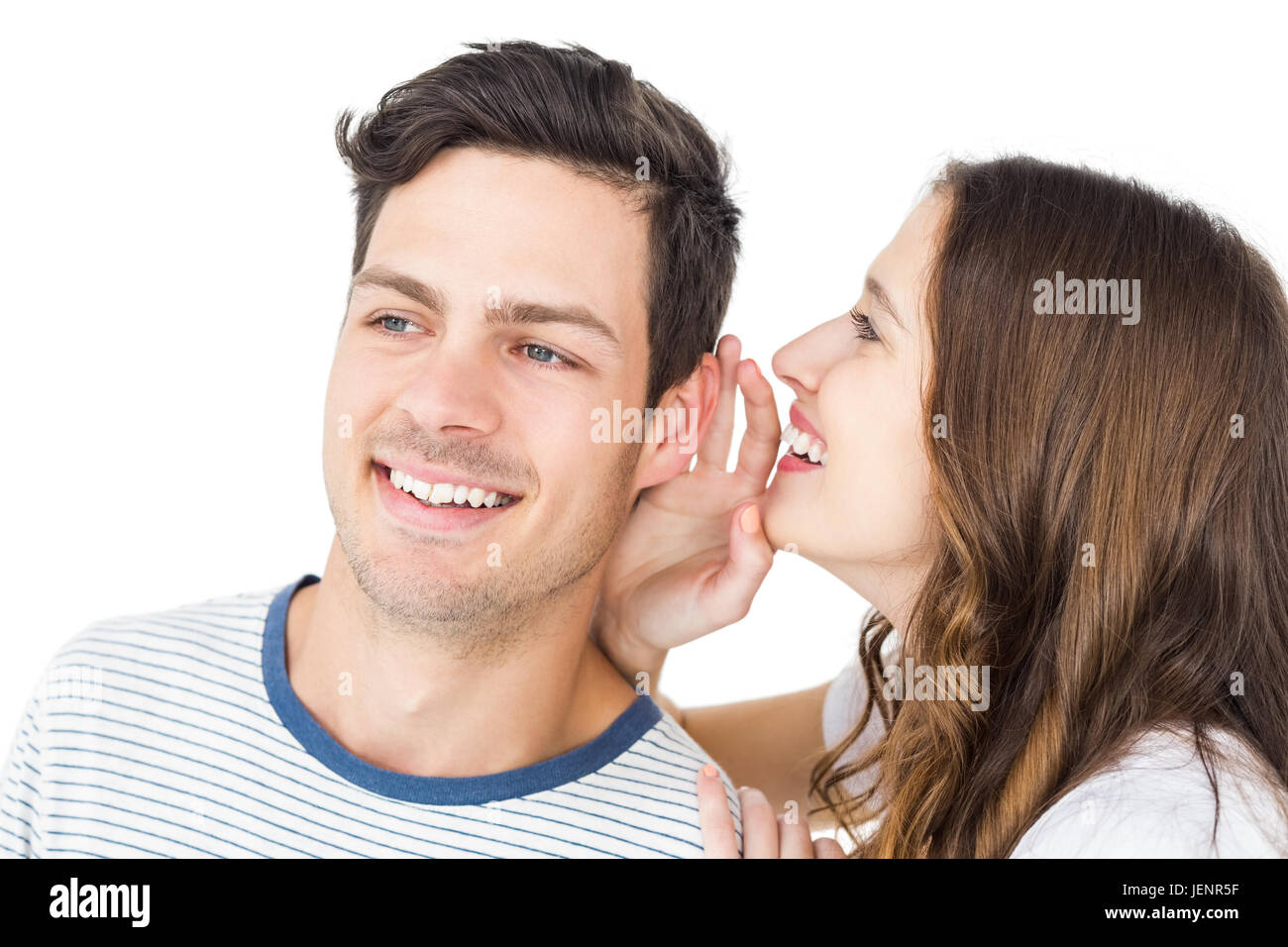 Young couple sharing a secret Stock Photo Alamy Young couple sharing a secret Stock Photo Alamy