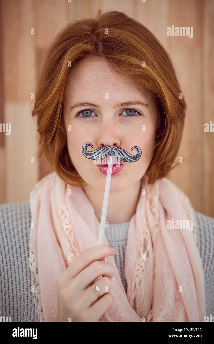 Wearing a fake mustache hi-res stock photography and images - Alamy