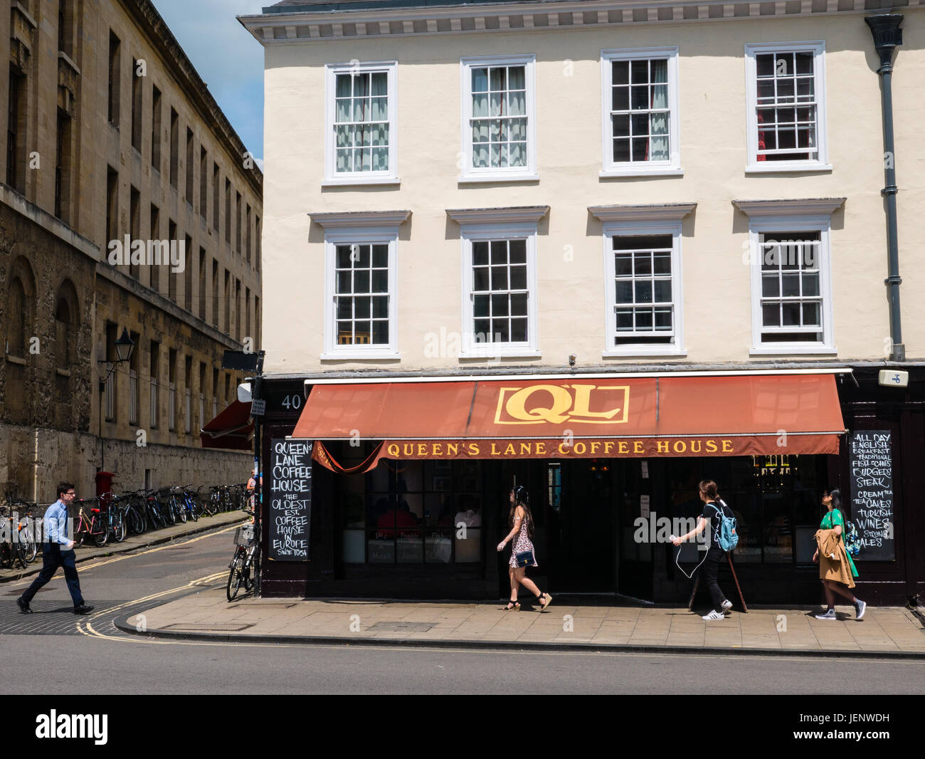 Queens Lane Coffee House, Oxford, Oxfordshire, England, UK, GB Stock Photo  - Alamy