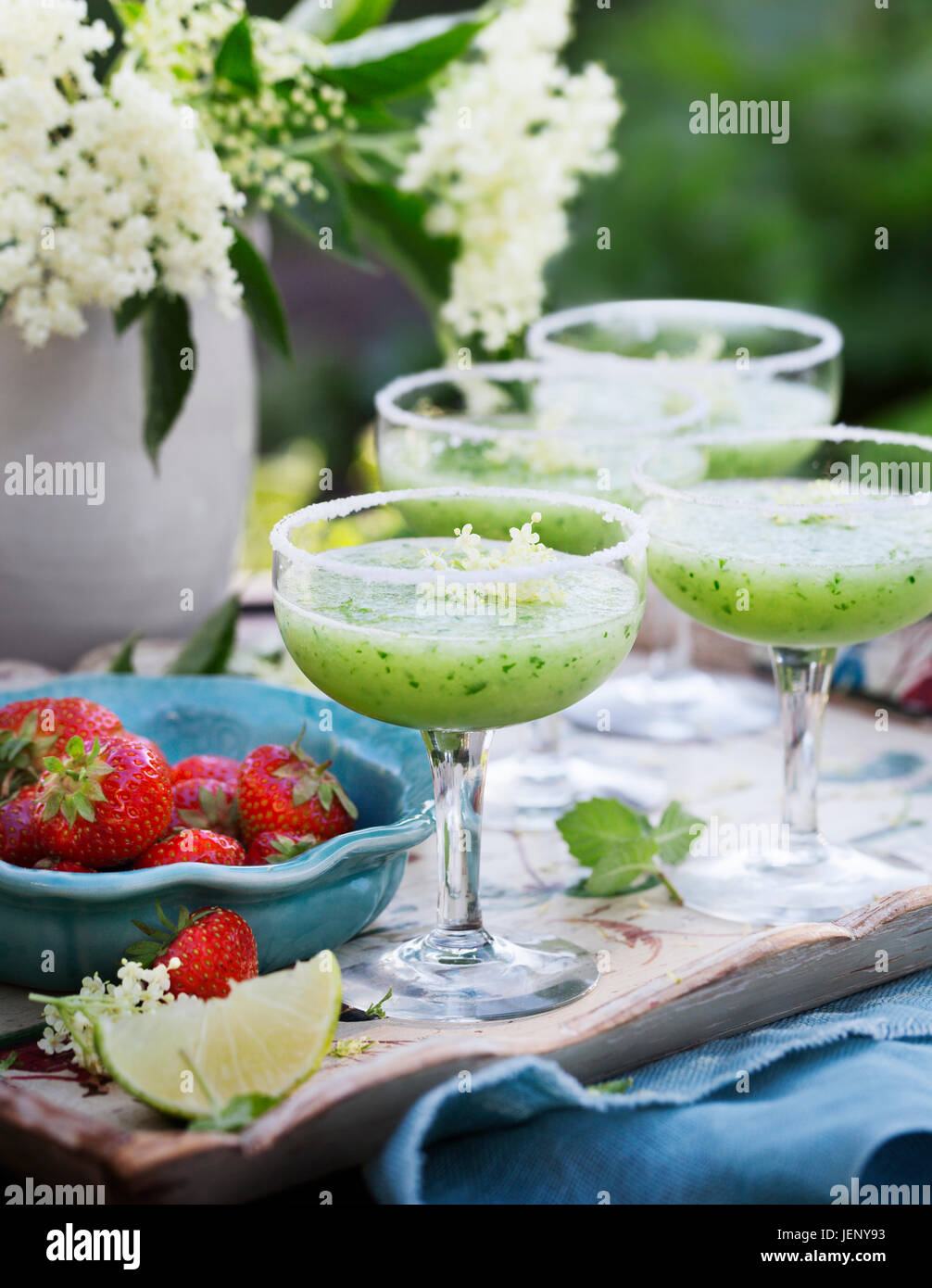 Picture of Green desserts hi-res stock photography and images - Alamy