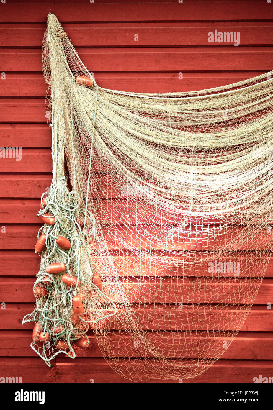 Fishing net hanging house hi-res stock photography and images - Alamy