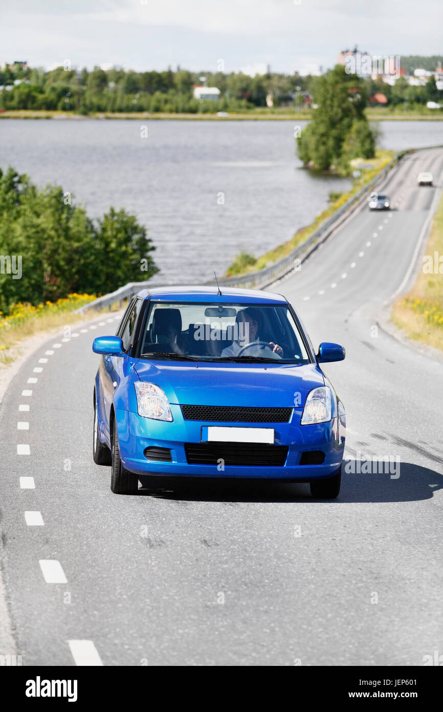 Car on road Stock Photo - Alamy