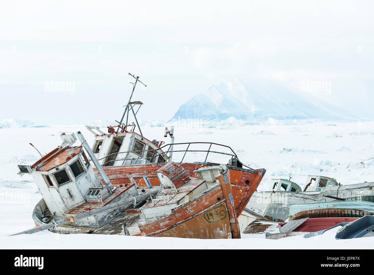 Ship wrecks Stock Photo