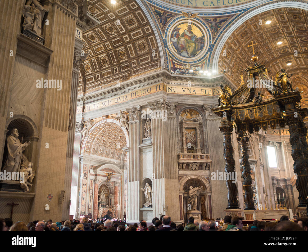 St. Peter's Basilica interior Stock Photo
