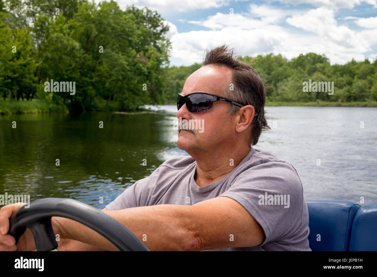 Mature people and river boat hi-res stock photography and images - Alamy