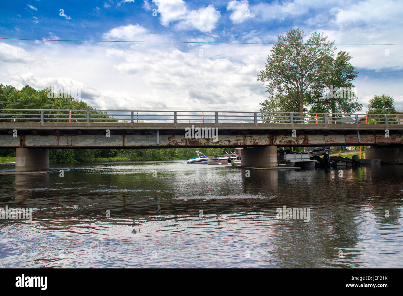 StGabrieldeBrandon, Canada22 June 2017 Maskinonge River Bridge at StGabrieldeBrandon in