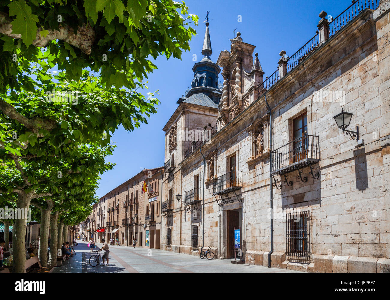 Spain, Castile and Leon, Burgo de Osma, Old Hospital of San Agustín Stock Photo
