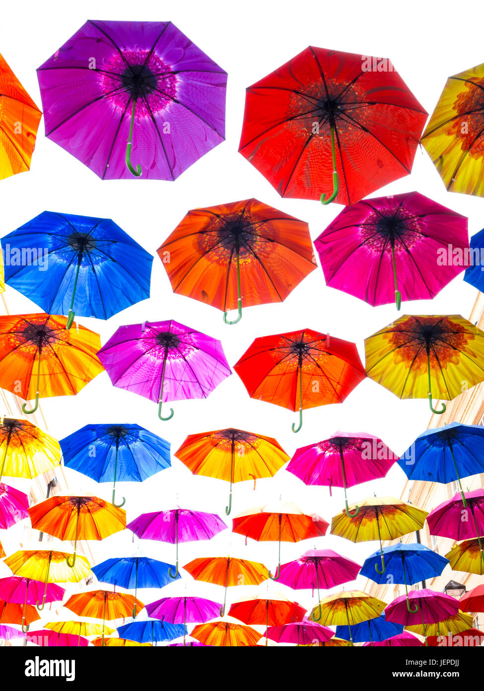 Brightly coloured umbrellas hires stock photography and images Alamy