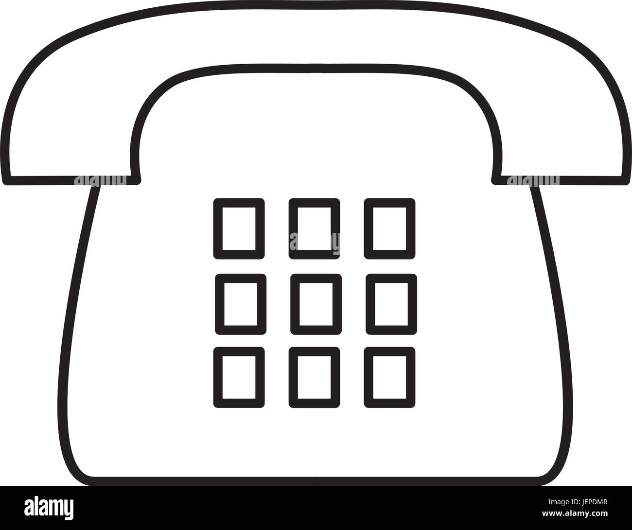 retro phone icon Stock Vector Image & Art - Alamy